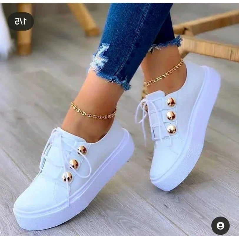 Chiara | Scarpe da Ginnastica Donna Piattaforma Borchie
