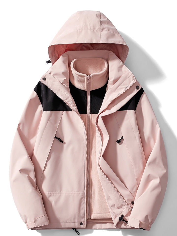 Filippo | Giacca a Vento 3 in 1 Uomo Invernale Cappuccio Pile Rimovibile