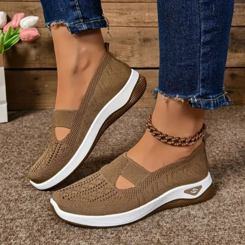 Greta | Scarpe da Ginnastica Senza Lacci Donna Tessuto Traspirante