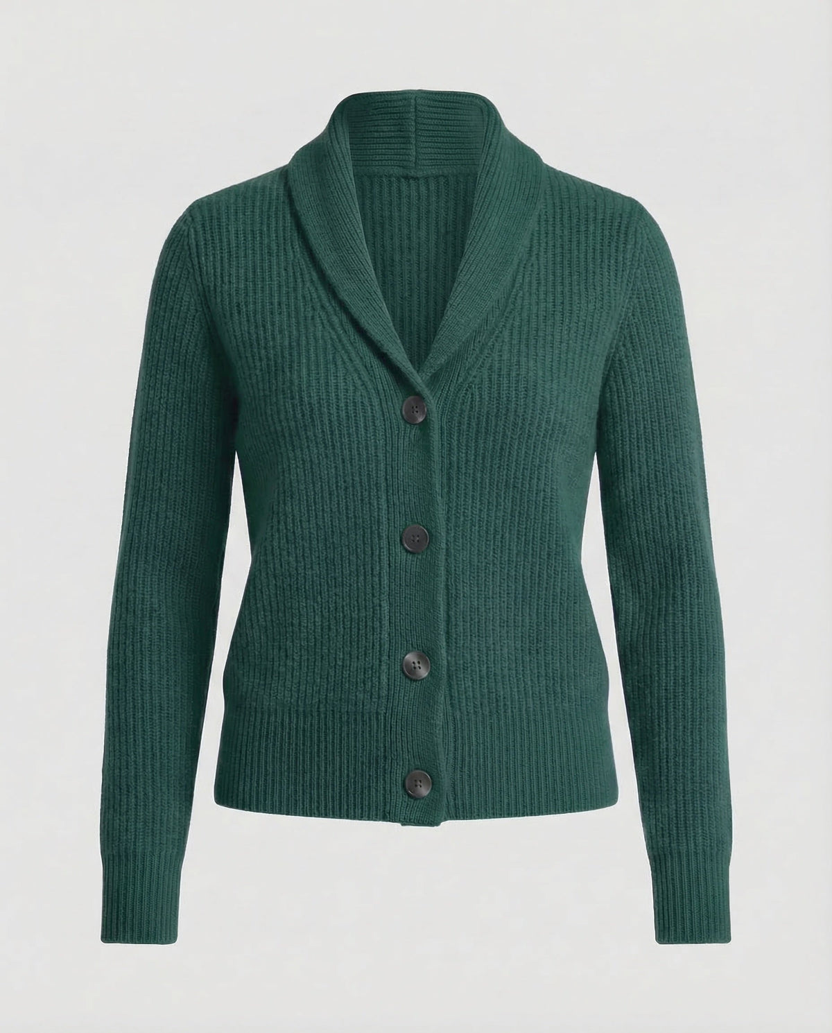 Irene | Golfino Donna in Maglia a Coste con Bottoni Collo a Revers