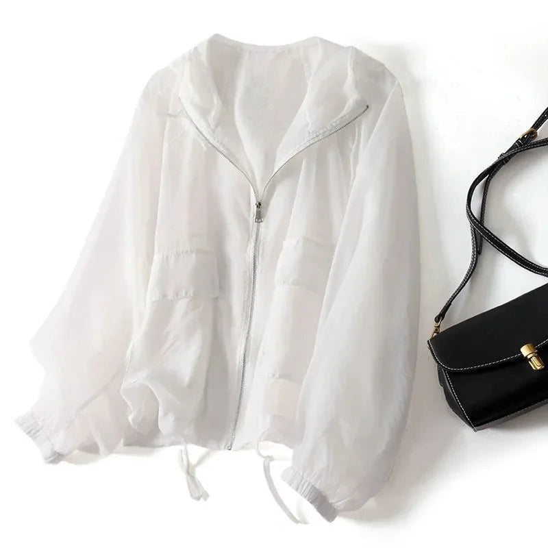 Martina | Felpa con Zip Cappuccio Donna Oversize
