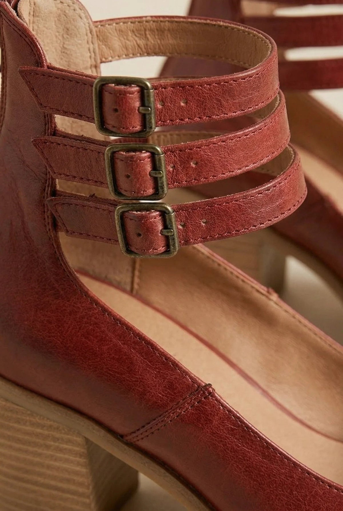 Roberta | Scarpe con Tacco a Blocco Donna Cinturino alla Caviglia Doppia Fibbia