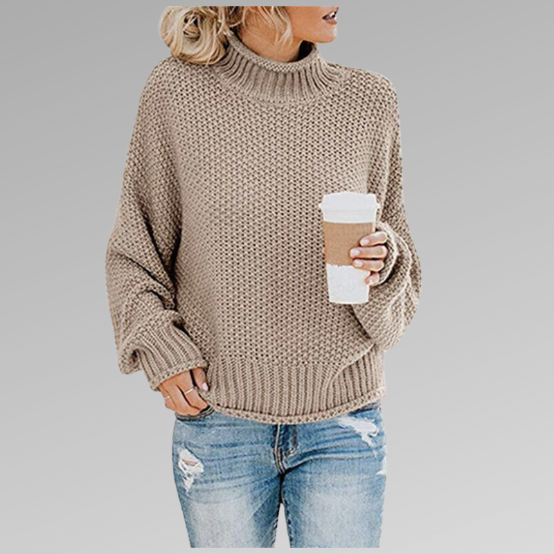 Vittoria | Maglia a Maniche Lunghe Donna Collo Alto Oversize