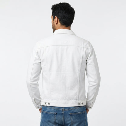 Adriano | Giacca Casual Uomo Denim Collo Classico Tasche