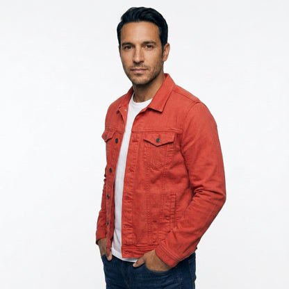 Adriano | Giacca Casual Uomo Denim Collo Classico Tasche
