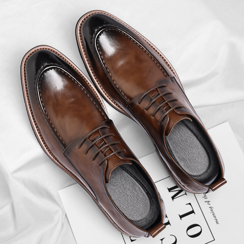 Alberto | Scarpe Derby Uomo in Pelle Allacciate Eleganti