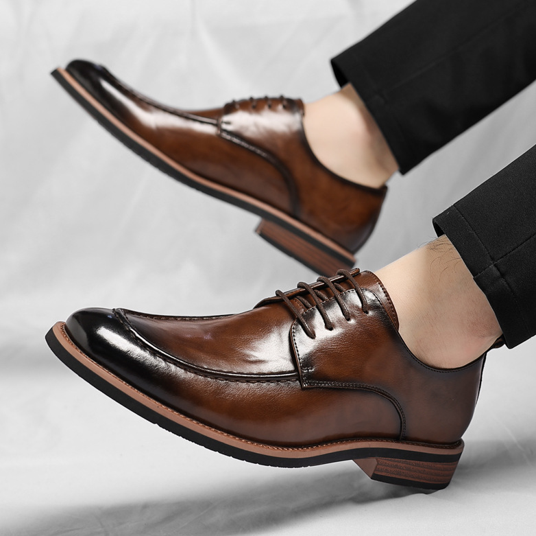 Alberto | Scarpe Derby Uomo in Pelle Allacciate Eleganti