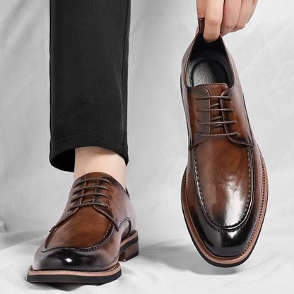 Alberto | Scarpe Derby Uomo in Pelle Allacciate Eleganti