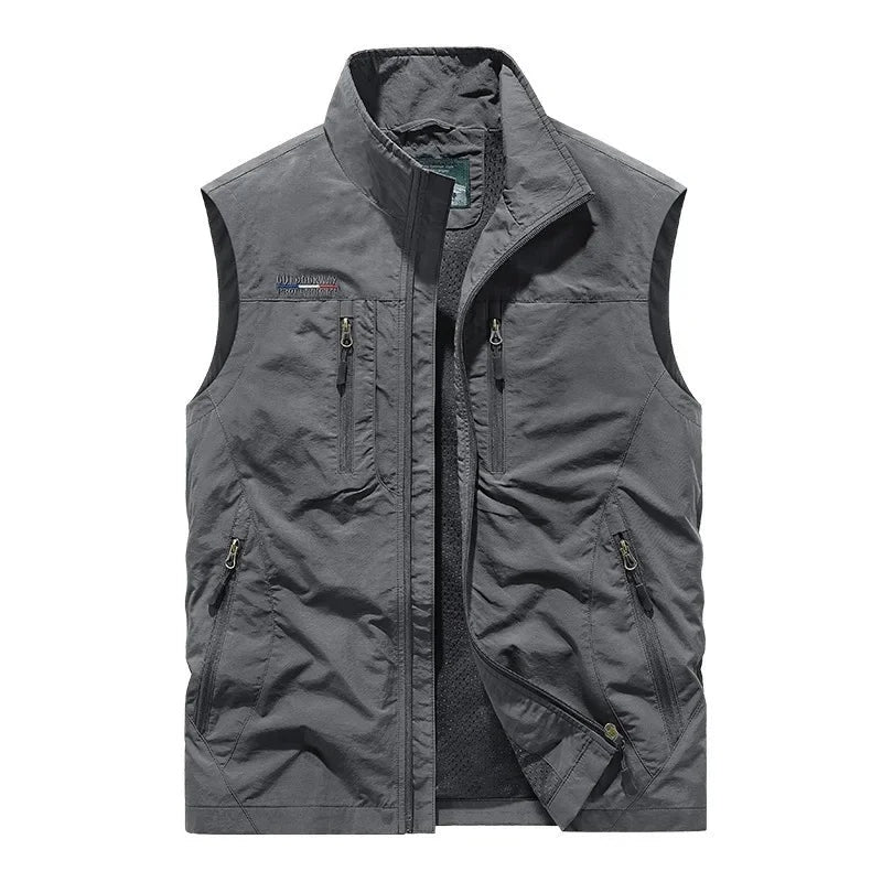Alessandro | Gilet Uomo Multitasche con Zip Outdoor