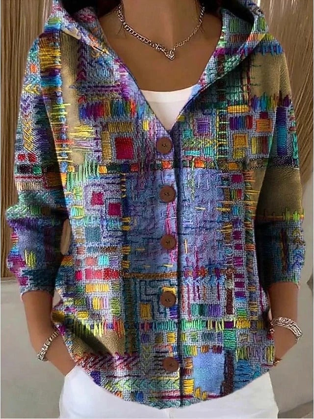 Alessia | Cardigan Lungo Donna Maglioni Particolari con Cappuccio