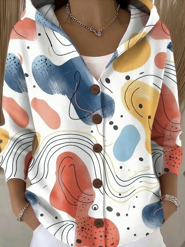Alessia | Cardigan Lungo Donna Maglioni Particolari con Cappuccio