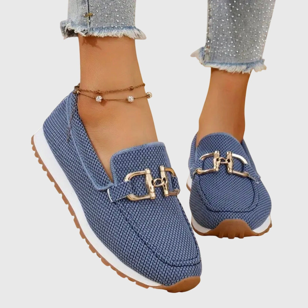 Alessia | Mocassini Donna Platform con Mesh Traspirante Slip-On