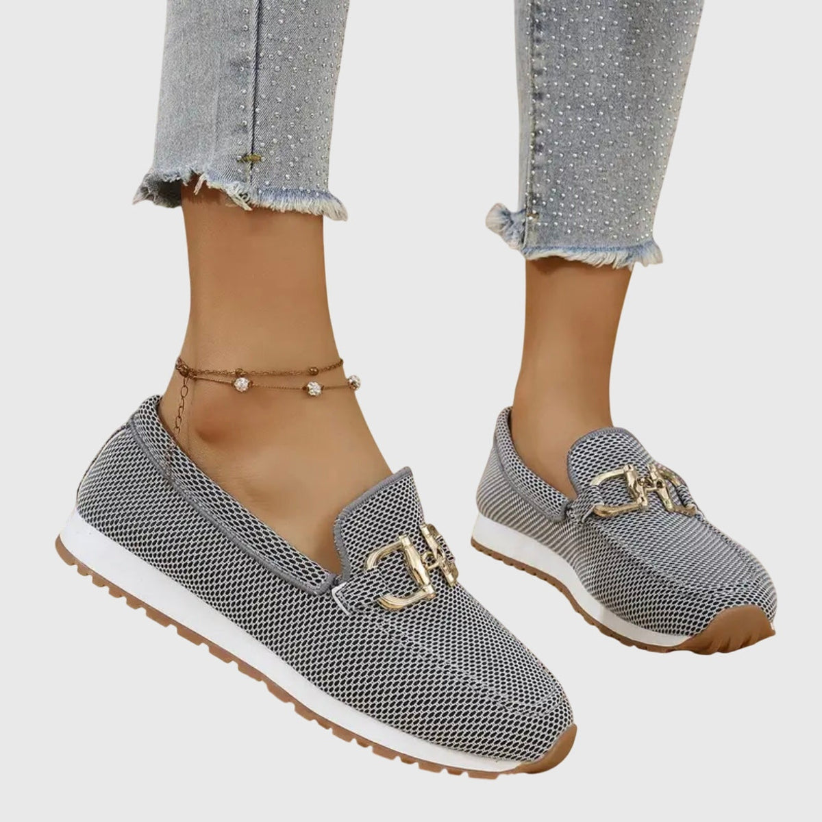 Alessia | Mocassini Donna Platform con Mesh Traspirante Slip-On