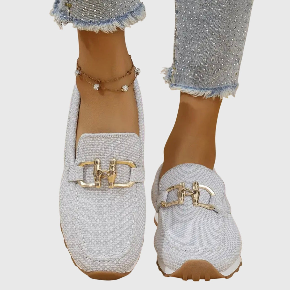 Alessia | Mocassini Donna Platform con Mesh Traspirante Slip-On