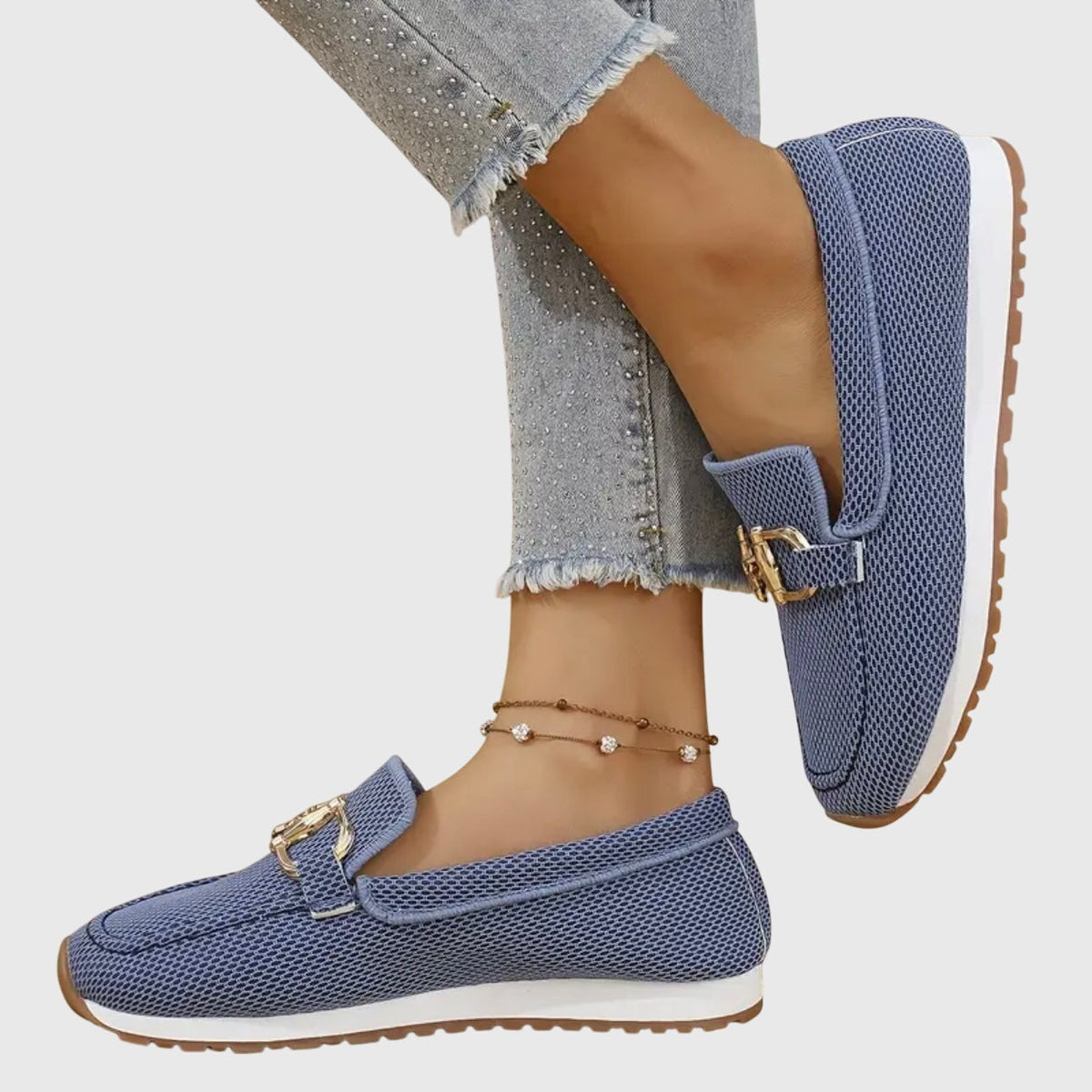 Alessia | Mocassini Donna Platform con Mesh Traspirante Slip-On