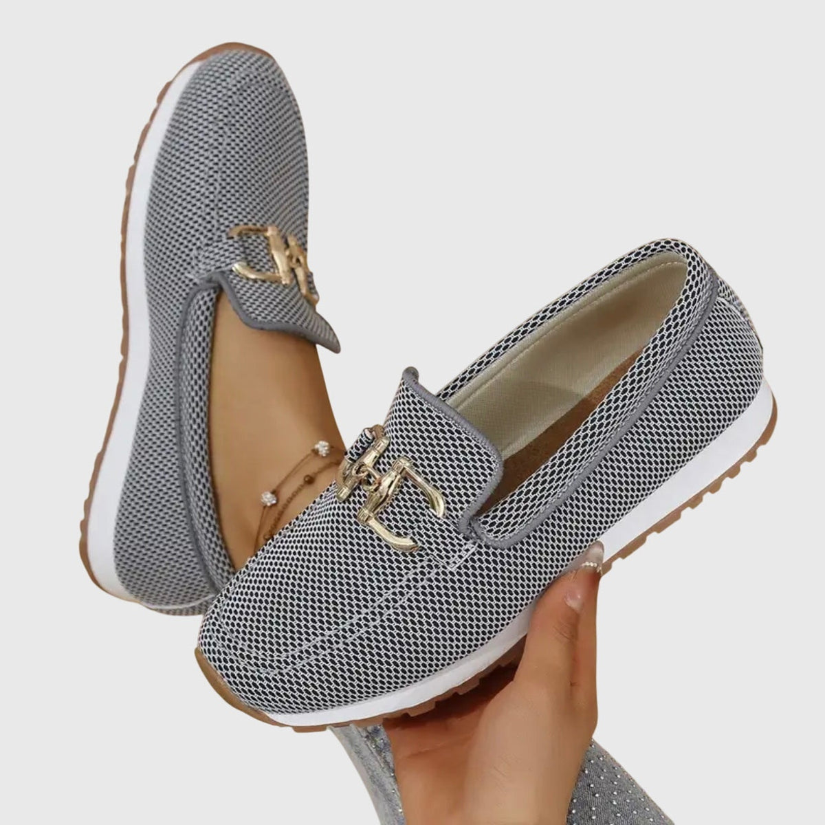 Alessia | Mocassini Donna Platform con Mesh Traspirante Slip-On