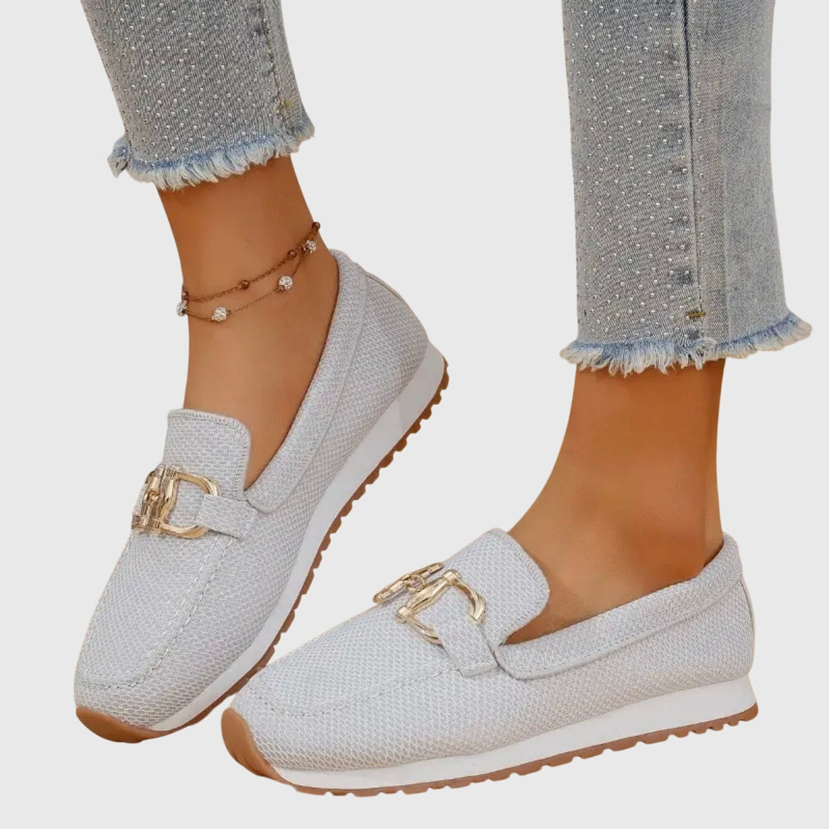 Alessia | Mocassini Donna Platform con Mesh Traspirante Slip-On