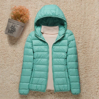 Alessia | Piumino Donna con Cappuccio Ultraleggero