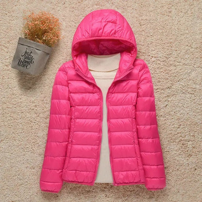 Alessia | Piumino Donna con Cappuccio Ultraleggero