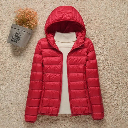 Alessia | Piumino Donna con Cappuccio Ultraleggero