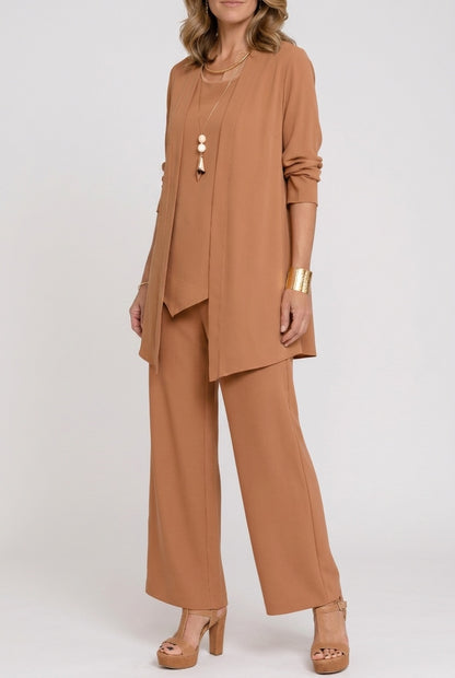 Alice | Cardigan Lungo Donna Set Tre Pezzi Maniche Lunghe