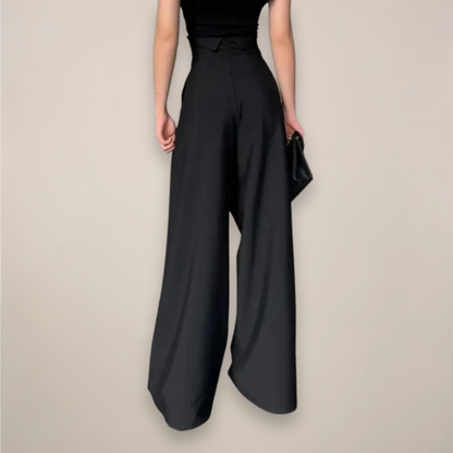 Ambra | Pantaloni a Palazzo Vita Alta Donna Gamba Larga