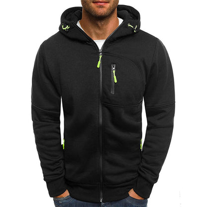 Andrea | Felpa con Cappuccio Uomo con Zip Tasche