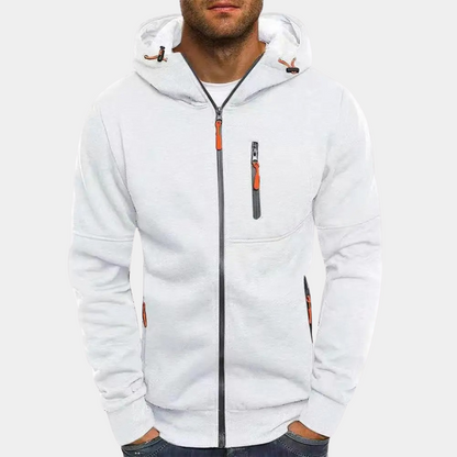Andrea | Felpa con Cappuccio Uomo con Zip Tasche