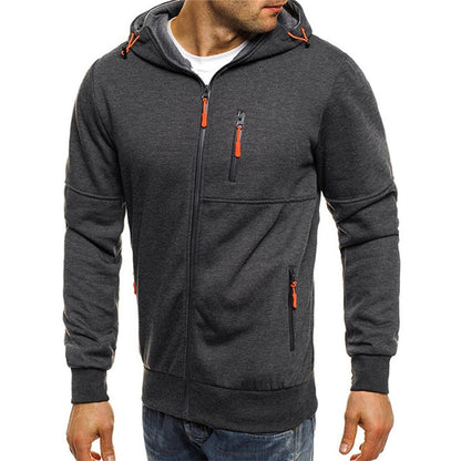 Andrea | Felpa con Cappuccio Uomo con Zip Tasche