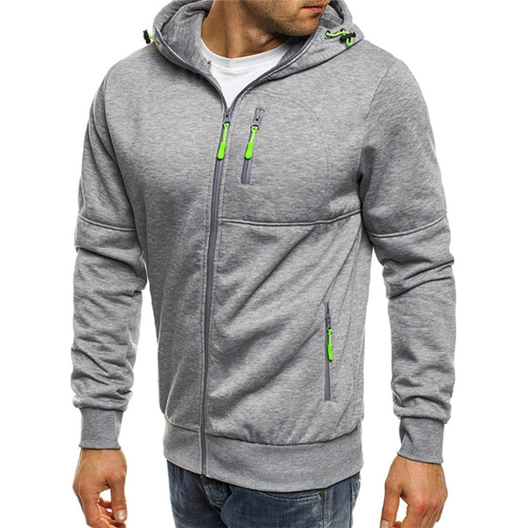 Andrea | Felpa con Cappuccio Uomo con Zip Tasche