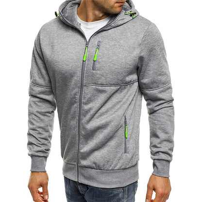 Andrea | Felpa con Cappuccio Uomo con Zip Tasche