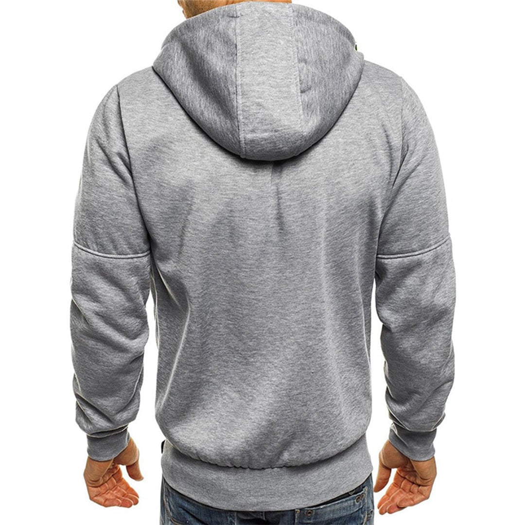 Andrea | Felpa con Cappuccio Uomo con Zip Tasche