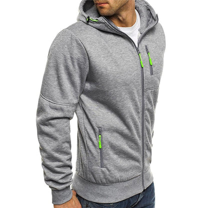 Andrea | Felpa con Cappuccio Uomo con Zip Tasche