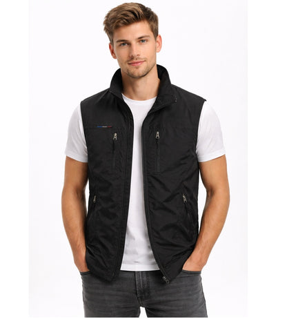Andrea | Gilet Uomo Outdoor Multitasche con Zip Collo Alto
