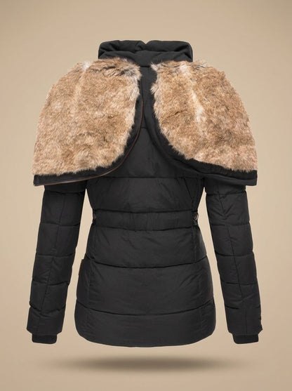 Aurora | Giubbotti Invernali Donna Cappuccio Pelliccia Sintetica Tasche Zip