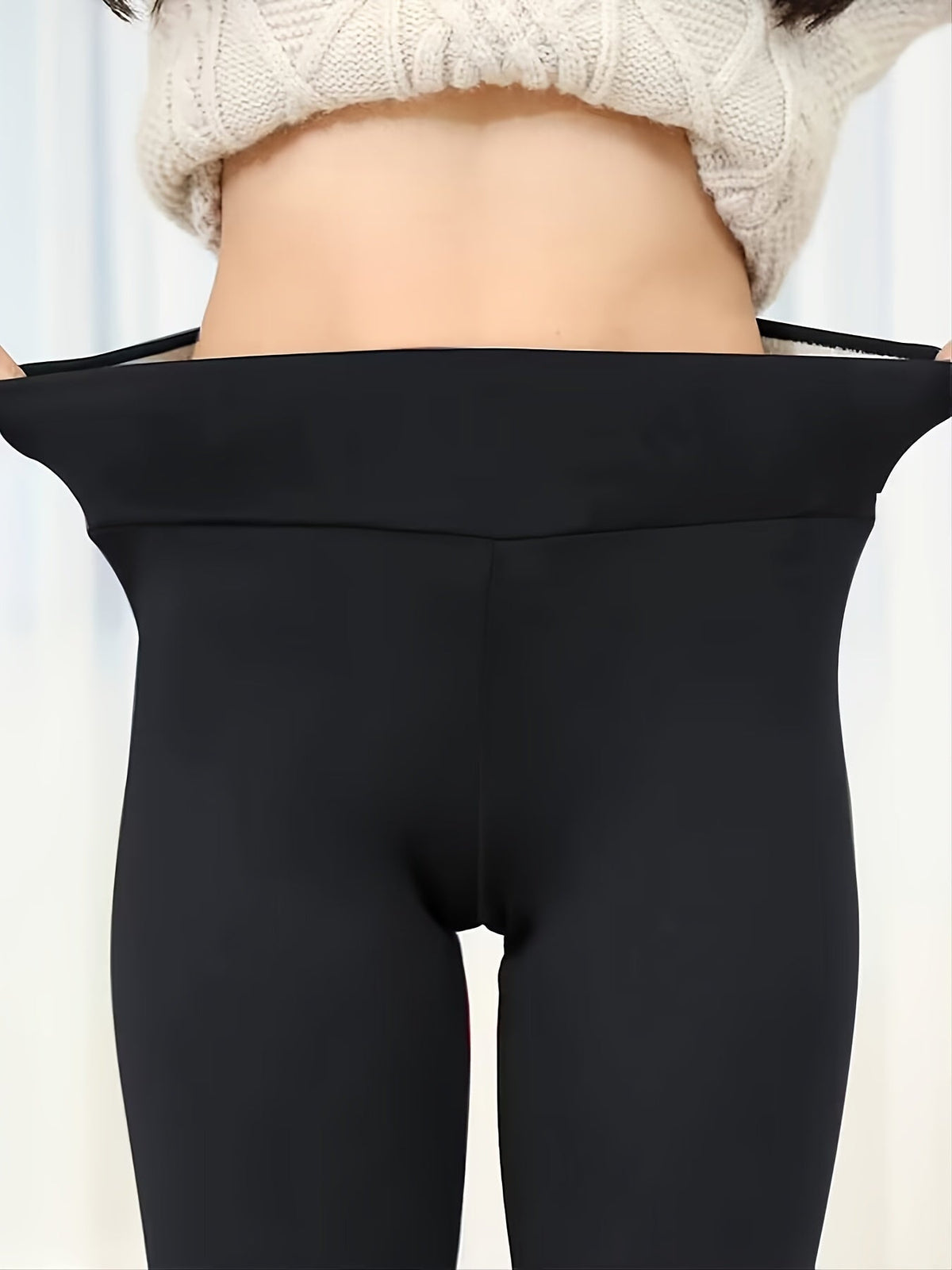 Beatrice | Leggings Donna Vita Alta Foderati Termici