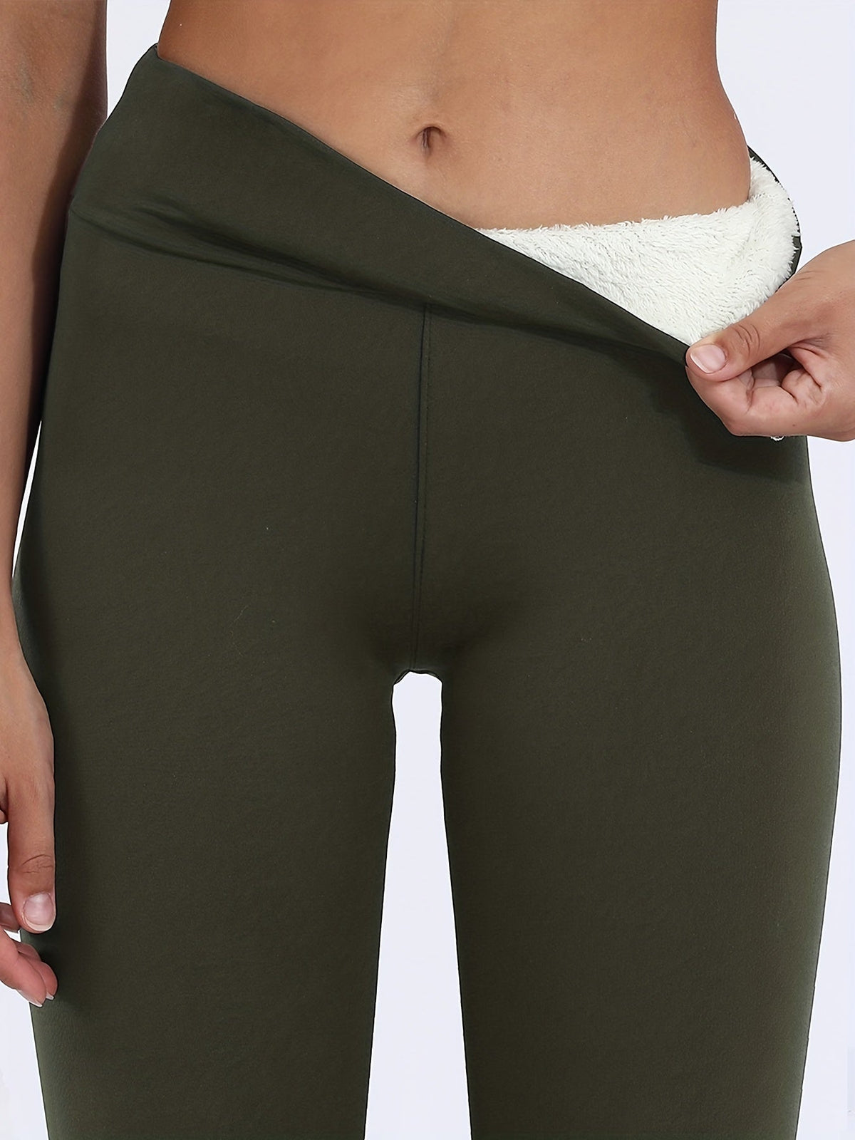 Beatrice | Leggings Donna Vita Alta Foderati Termici