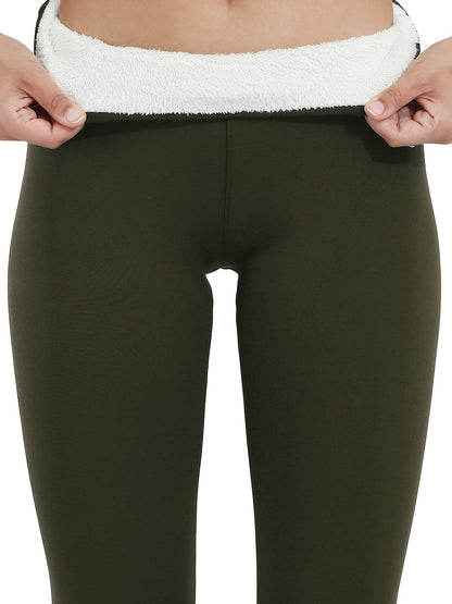 Beatrice | Leggings Donna Vita Alta Foderati Termici