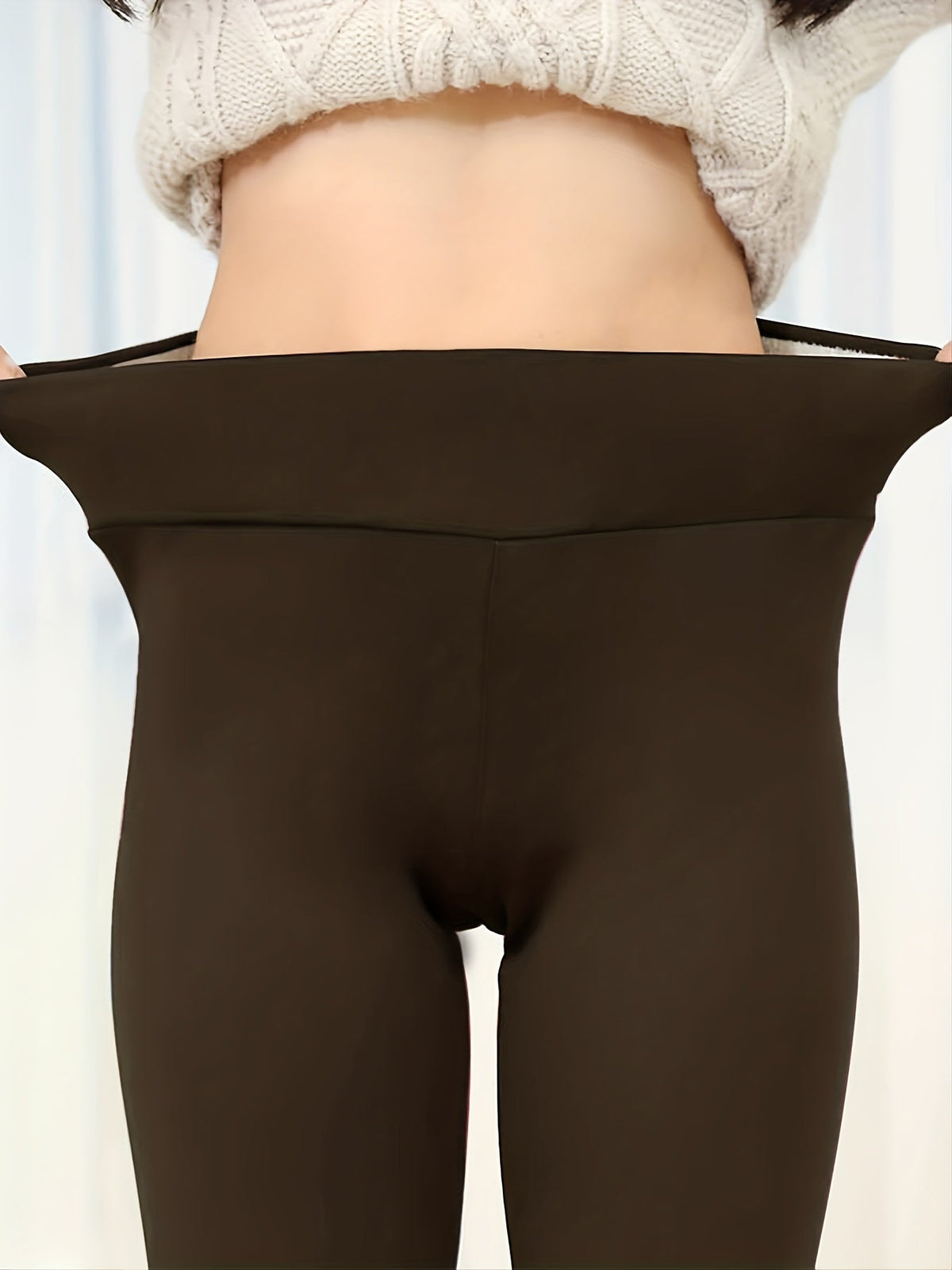 Beatrice | Leggings Donna Vita Alta Foderati Termici