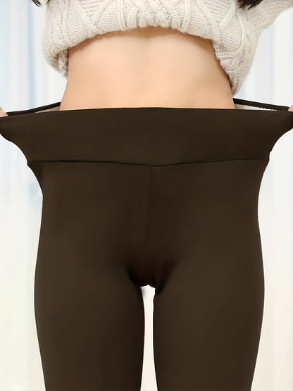 Beatrice | Leggings Donna Vita Alta Foderati Termici