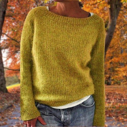 Beatrice | Maglia a Maniche Lunghe Donna Pullover Girocollo