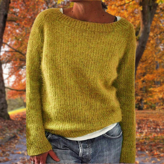 Beatrice | Maglia a Maniche Lunghe Donna Pullover Girocollo
