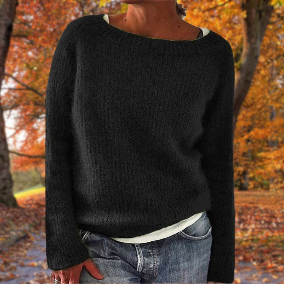Beatrice | Maglia a Maniche Lunghe Donna Pullover Girocollo