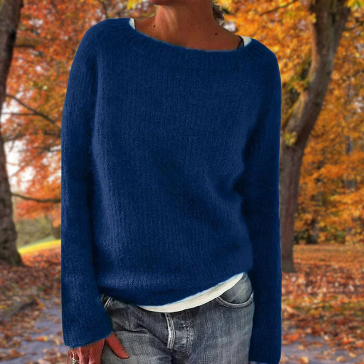 Beatrice | Maglia a Maniche Lunghe Donna Pullover Girocollo