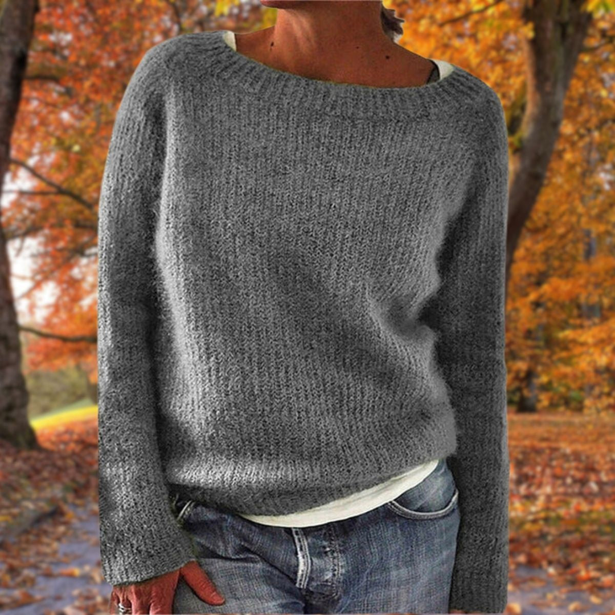 Beatrice | Maglia a Maniche Lunghe Donna Pullover Girocollo