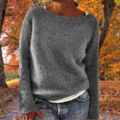 Beatrice | Maglia a Maniche Lunghe Donna Pullover Girocollo