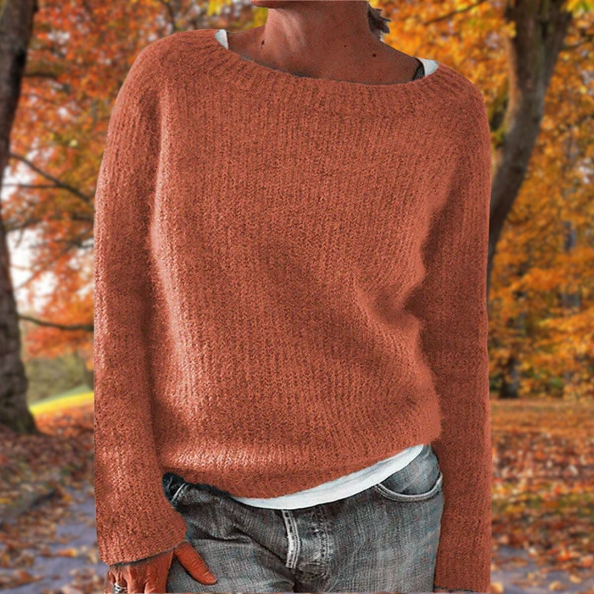 Beatrice | Maglia a Maniche Lunghe Donna Pullover Girocollo
