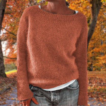 Beatrice | Maglia a Maniche Lunghe Donna Pullover Girocollo