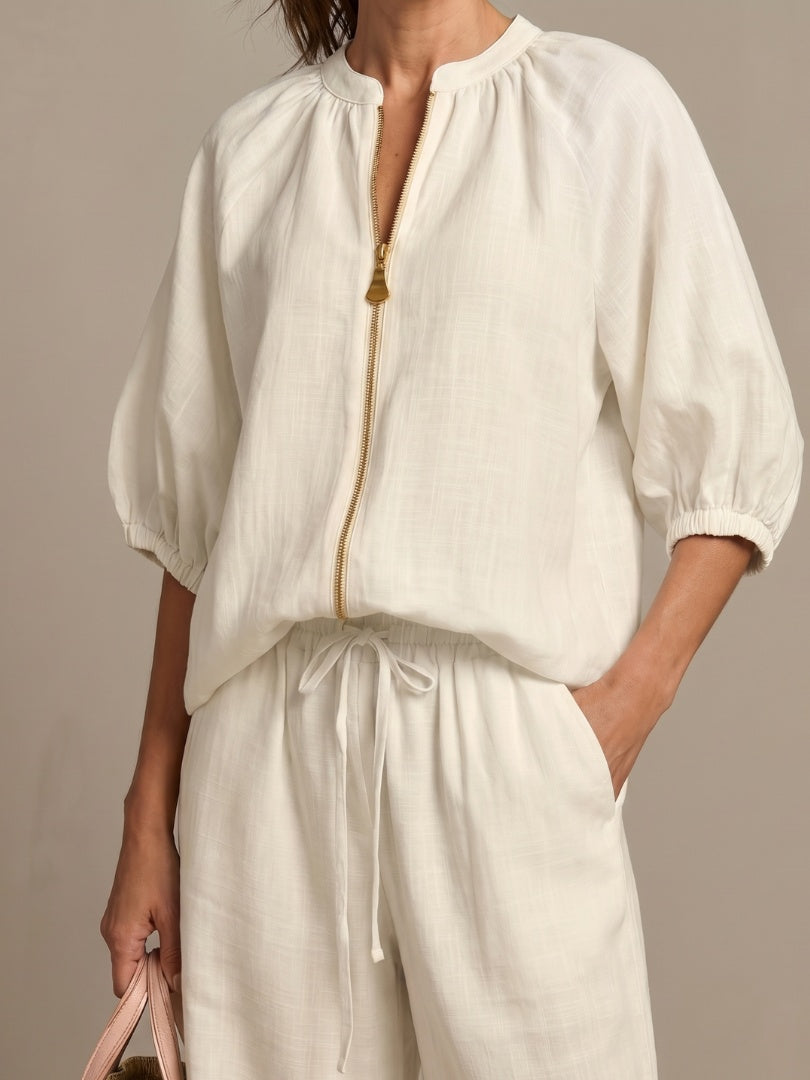 Beatrice | Pantaloni a Palazzo Donna Vita Elastica Gamba Larga