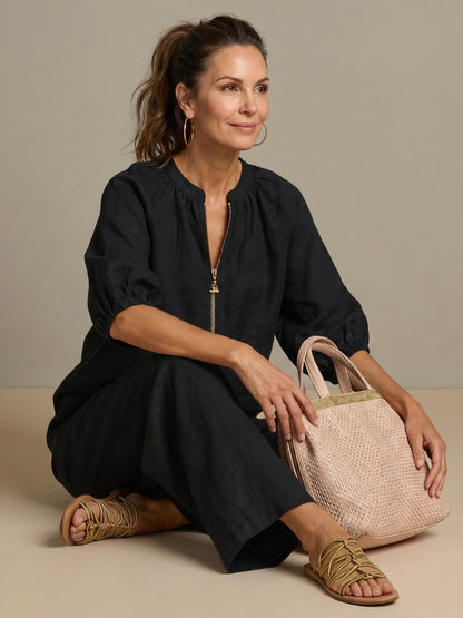 Beatrice | Pantaloni a Palazzo Donna Vita Elastica Gamba Larga